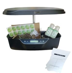 SUNHY Hydroponics Growing System 12 Pods Starter Kit LED Grow Light Black NIB